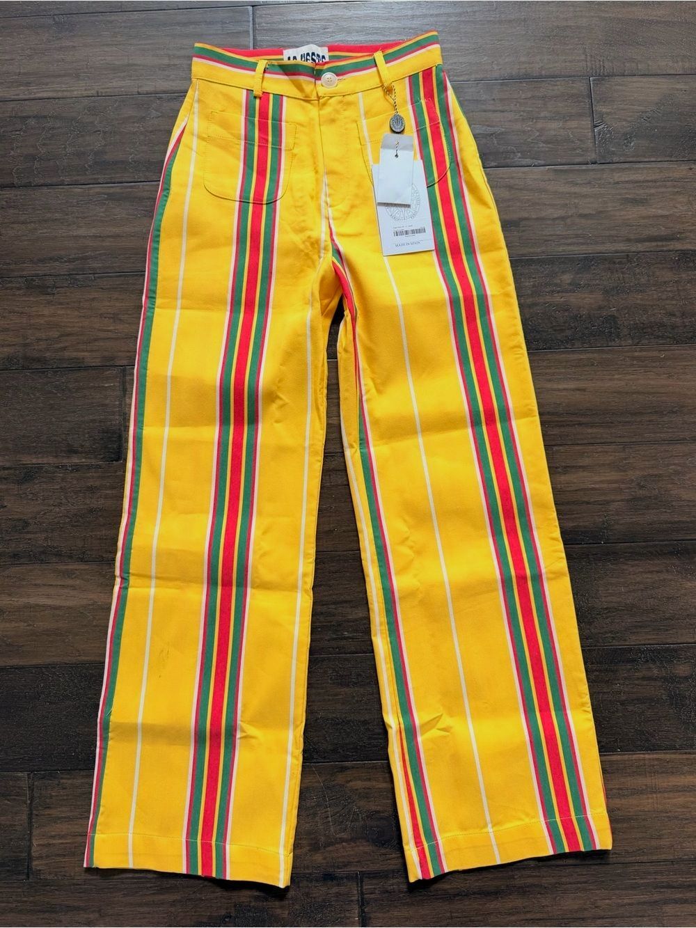 LA VESTE Darling Pippi Striped High-Waisted Trouser Pants Sz 2/S NWT $255!! - Picture 4 of 6
